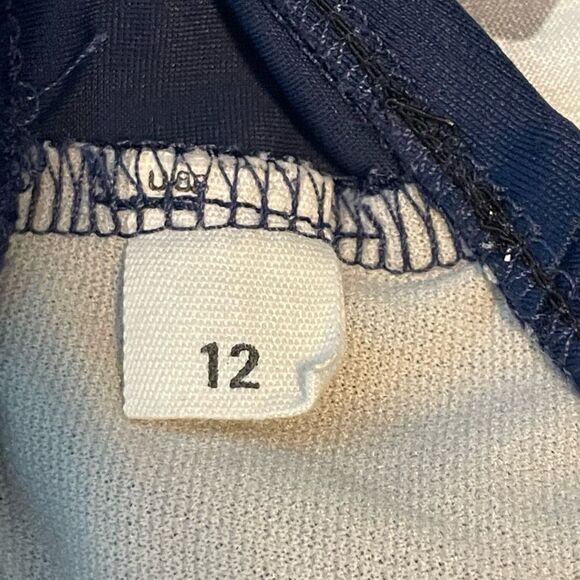 Nike Essential Racerback Bikini Top Navy Blue Nylon Medium Support Pull-Over 12 - Picture 4 of 4